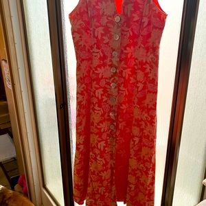 Fully lined full-length dress